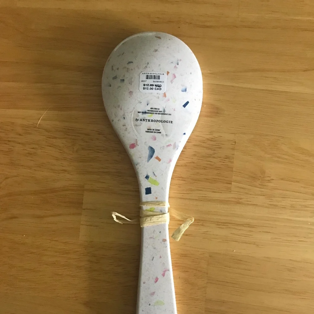 BRAND NEW ANTHROPOLOGIE BAMBOO MELAMINE SERVING SET